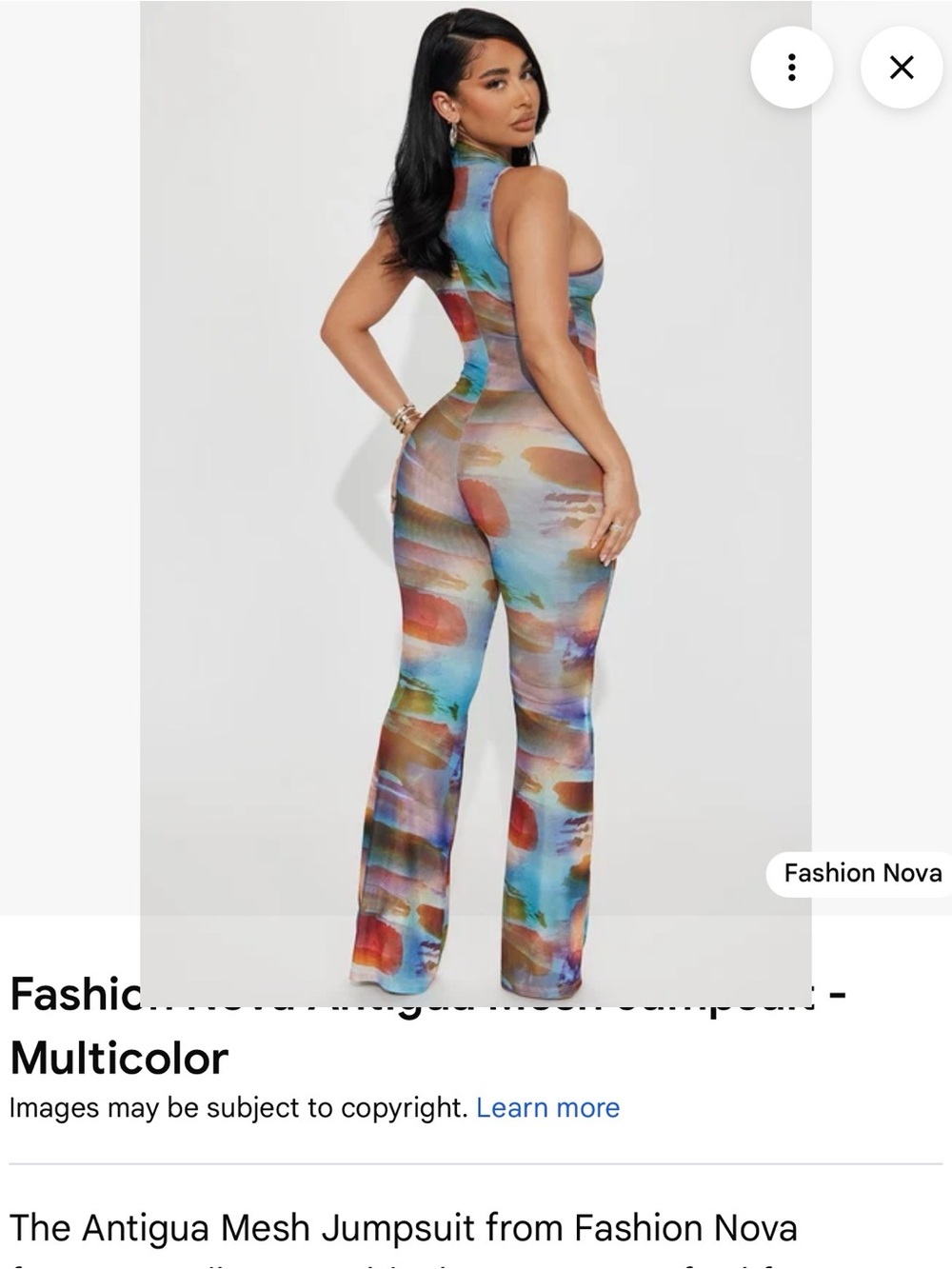 Fashion Nova Antigua Mesh Jumpsuit